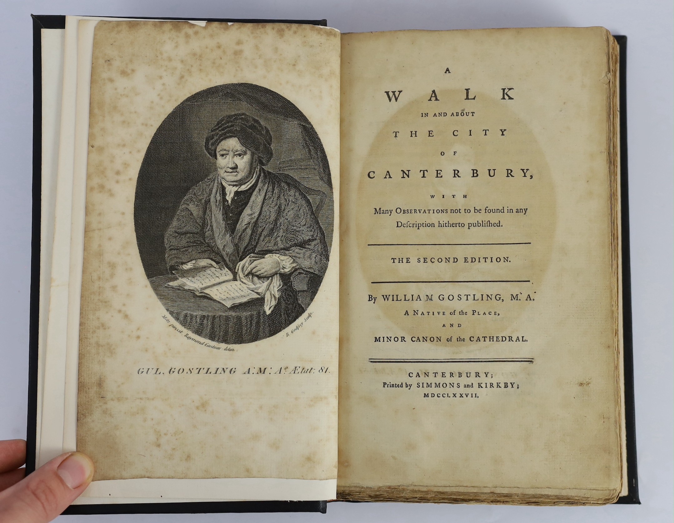 CANTERBURY: The Canterbury Guide ... new edition, with considerable additions and alterations. pictorial engraved title and 4 plates; original printed wrappers and later cloth spine. Canterbury: printed and sold by Henry